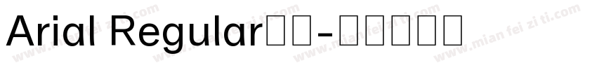 Arial Regular字体字体转换